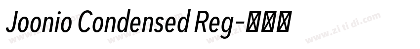 Joonio Condensed Reg字体转换